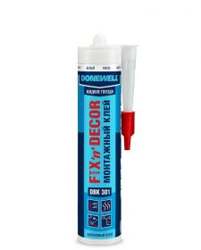 Клей Акриловый Kudo Donewell DBK 301 260мл Белый, Монтажный, Морозостойкий / Кудо.