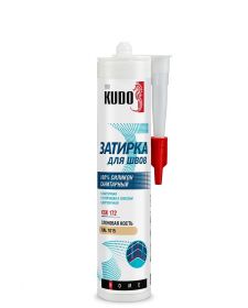Герметик-Затирка Kudo Home KSK-172 280мл Слоновая Кость RAL 1015, Силиконовый, Санитарный для Швов / Кудо.