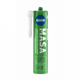 Клей-Герметик Kesto Masa 310мл Белый, Универсальный для Склеивания и Уплотнения / Кесто.