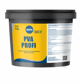 Клей Профессиональный Kesto PVA Profi 15л Белый для Дерева, Бумаги и Картона / Кесто.