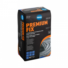 Клей Kesto Premium Fix 25кг Серый, Эластичный для Плитки / Кесто.