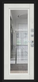 Входная Дверь Bravo Форм/BChrome Almon/Bianco Melinga 860x2050мм Правое Открывание / Браво.