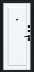 Входная Дверь Bravo Сьют МФ/SBlack Букле Черное/White Silk 960x2050мм Левое Открывание / Браво.