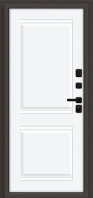 Входная Дверь Bravo Некст МФ/SBlack Старк Шоколад/White Silk 860x2050, 960x2050мм / Браво.