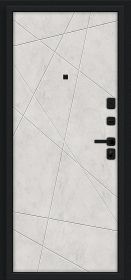 Входная Дверь Bravo Граффити-5/SBlack Букле Черное/Look Art 860x2050, 960x2050мм / Браво.
