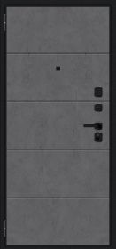 Входная Дверь Bravo Граффити-1 Инсайд/SBlack Букле Черное/Slate Art 960x2050мм Правое Открывание / Браво.