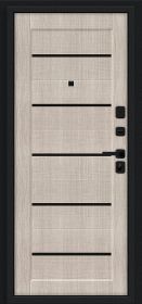 Входная Дверь Bravo Борн/SBlack Букле Черное/Cappuccino Melinga 860x2050мм Левое Открывание / Браво.