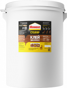 Клей Момент Столяр Экспресс 30кг для Всех Пород Дерева на Основе Водной Дисперсии.