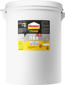 Клей Момент Столяр Супер ПВА D3 30кг Водостойкий для Склеивания Дерева и Других Материалов.