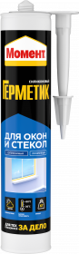 Герметик Силиконовый Момент 0.28кг для Окон и Стекол