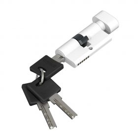 Цилиндр Симметричный Bravo AРF-60-30/30 W Белый для Межкомнатных Дверей / Браво.