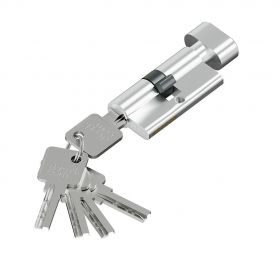 Цилиндр Симметричный Bravo FAB-6.3S 56(28/28) SChrome для Межкомнатных Дверей / Браво.