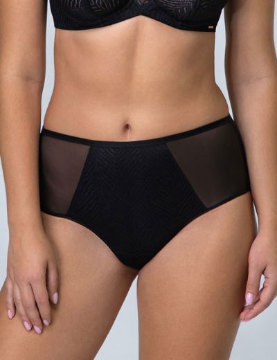 Трусы женские слипы ALLES Aira Classic, кружево, черный