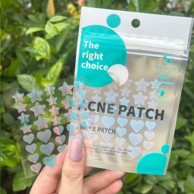 Патчи гидроколлоидные от прыщей и акне фигурные звездочки сердечки