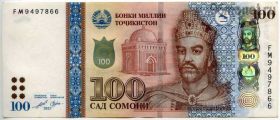 Таджикистан 100 сомони 2021