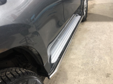 Защита штатных подножек, UKK, сталь ф 42мм для Pajero Sport 3