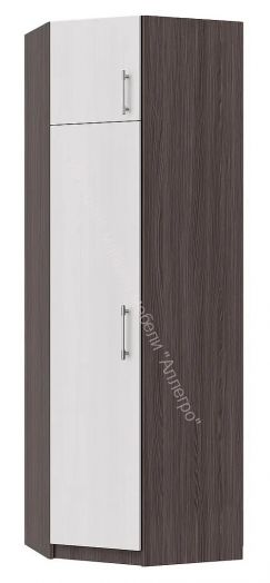 Шкаф угловой Флагман 5 Ясень анкор темный/Ясень анкор светлый