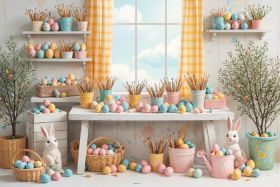 Фон стена "Easter wall №34"
