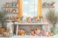 Фон стена "Easter wall №34"