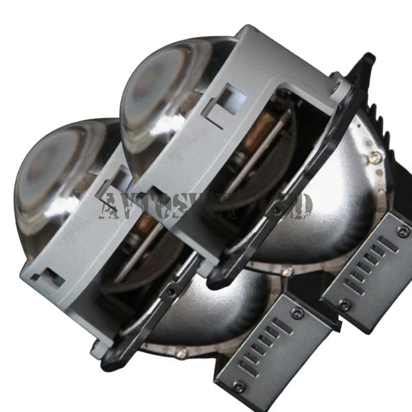 Светодиодные би-линзы BI-LED-AS14 для грузовых автомобилей (BI-LED дальний, ближний свет)