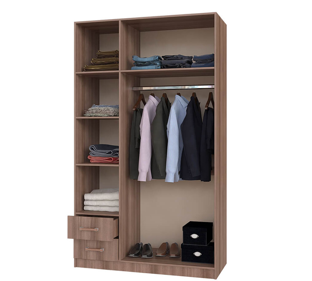 Фиеста Шкаф 3-х створчатый с ящиками