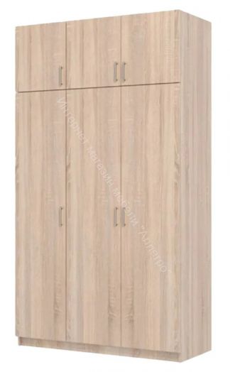 Шкаф 3-х дверный Флагман 2 с антресолью Дуб сонома