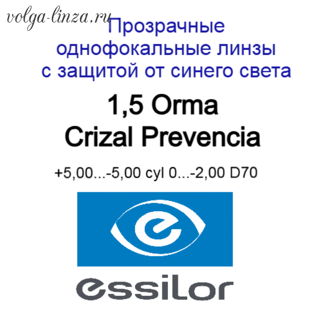 1,5 Orma Crizal Prevencia