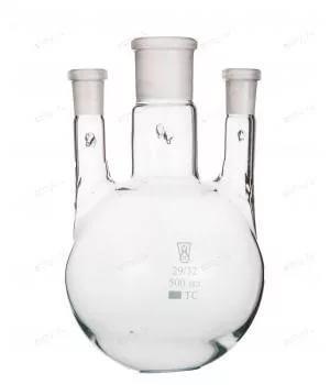 Колба трехгорлая круглодонная КГП-3-1-250, 250 мл, шлифы 29/32-14/23-14/23