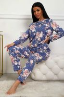 358мс костюм с брюками [голубой]