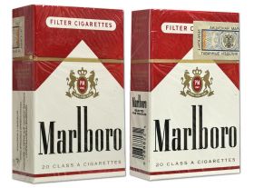Сигареты - Marlboro (с акцизом 1997 год). Made in USA. Редкие. 90е годы. Оригинал verified