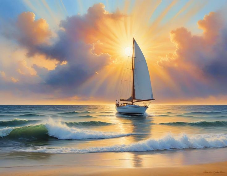 картина "Байкальский рассвет"