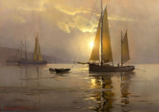 картина "Байкальский рассвет"