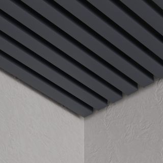 Кубообразный реечный потолок Кубота 50/65 графит