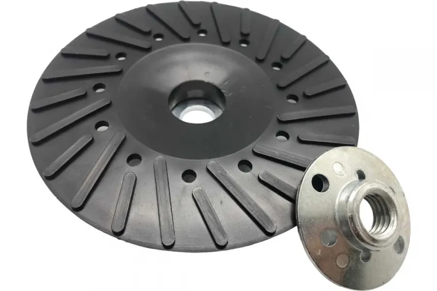 Опора для фибровых дисков жесткая с рёбрами Ø125мм M14