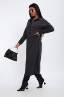 Платье женское с молнией "Полина" [темно-серый]