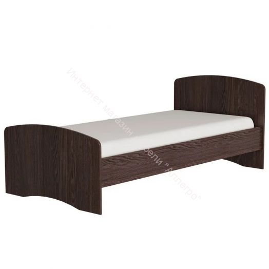 Кровать-4 одинарная (800/900*1900) Ясень анкор тёмный