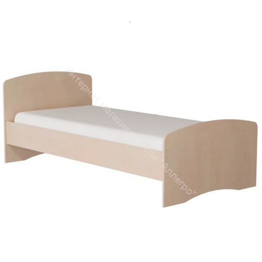 Кровать-4 одинарная (800/900*1900) Млечный дуб