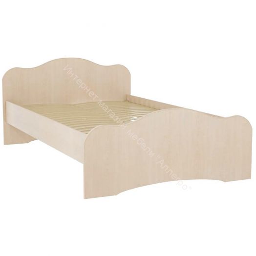 Кровать-5 двойная (1200/1400*2000) Млечный дуб