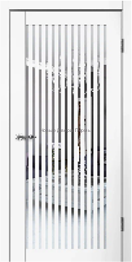 Межкомнатная дверь CLASSIC C7 белая с зеркалом