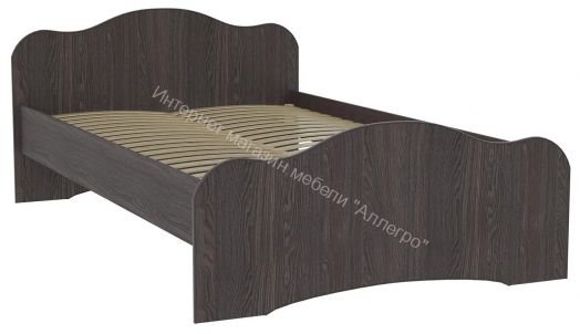 Кровать-5 двойная (1200/1400*2000) Ясень анкор тёмный