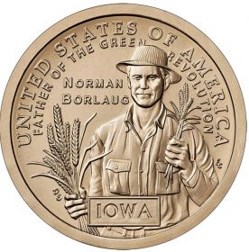 Селекционер Норман Борлоуг 1 доллар США 2025  Инновации Монетный двор на выбор