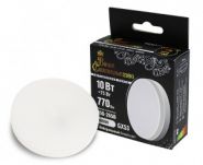 ВС лампа св/д GX53 10W (770lm) 4000K 4K 73x27 матов, пласт/алюм. IC-драйвер 2г