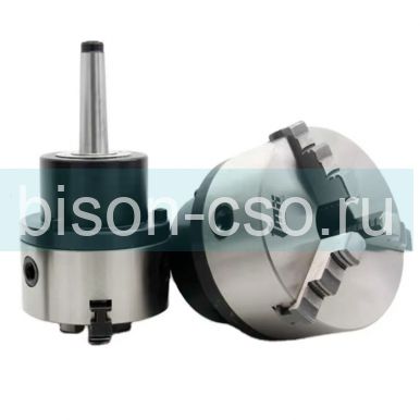 Патрон токарный ТМХ d80 мм 3-х кул., вращающийся с хвостовиком КМ3