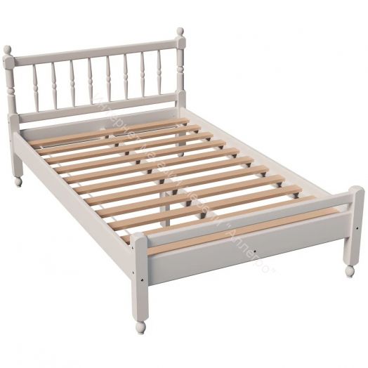 Кровать -10 двойная с фигурными спинками из массива 1200*2000 (Фант)