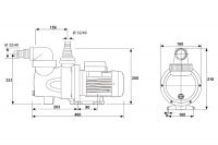 Насос с префильтром   3,6м3/ч Glong FCP-S Н=6 0,18кВт 230В (FCP-180S)