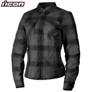 Моторубашка женская Icon Fallblock, чёрно-серая