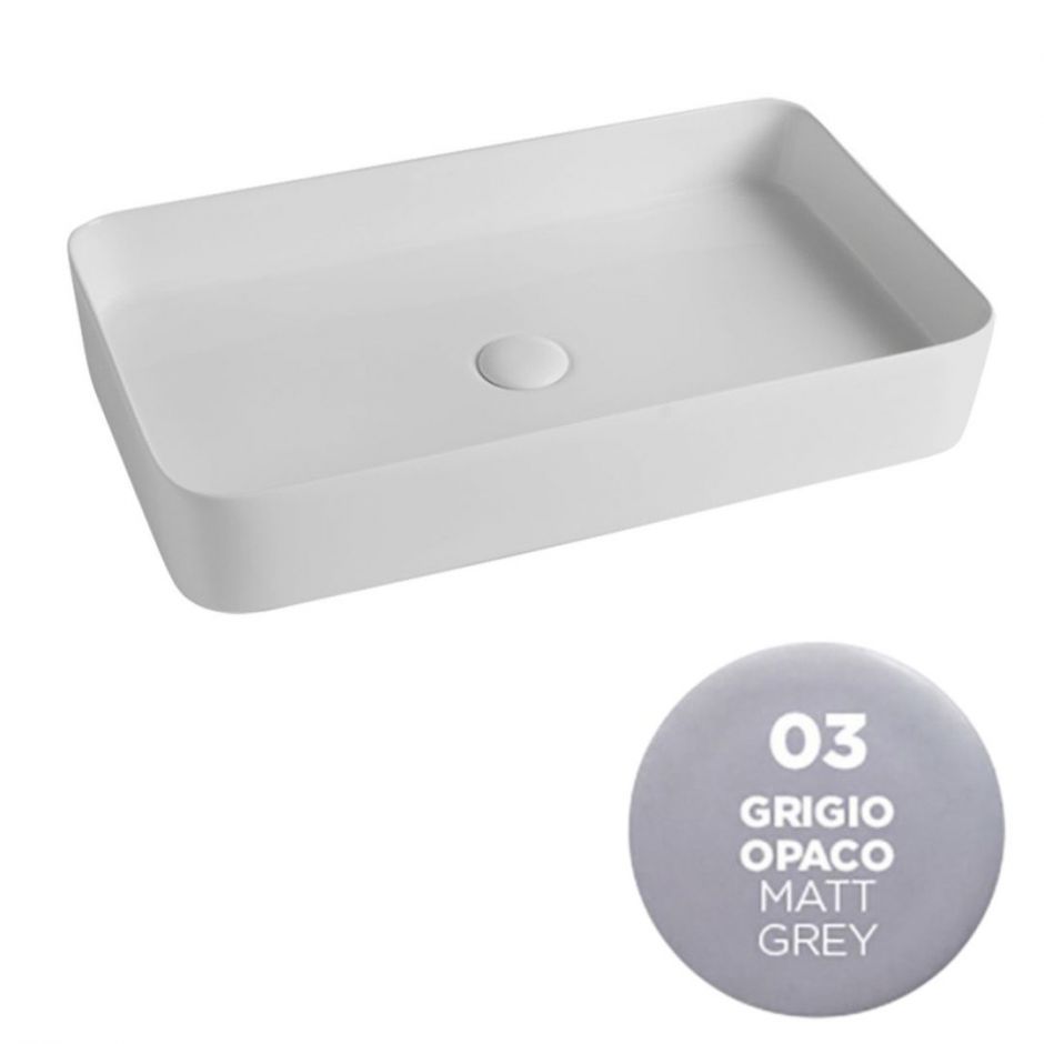 Изображение Раковина накладная Olympia Smash SMA42RE650 65x40x11 см