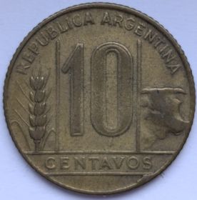 10 сентаво Аргентина 1947