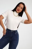 Водолазка женская с коротким рукавом 32105 [кремовый]