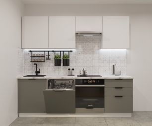 Гарнитур "Фаска" Тальк /Обсидиан 2400 (арт. 13)